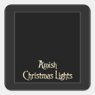Adesivo Quadrado Luzes de Natal de Amish