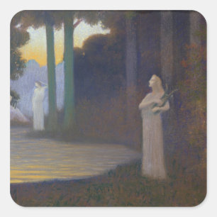 Adesivo Quadrado Lyricism na floresta, 1910