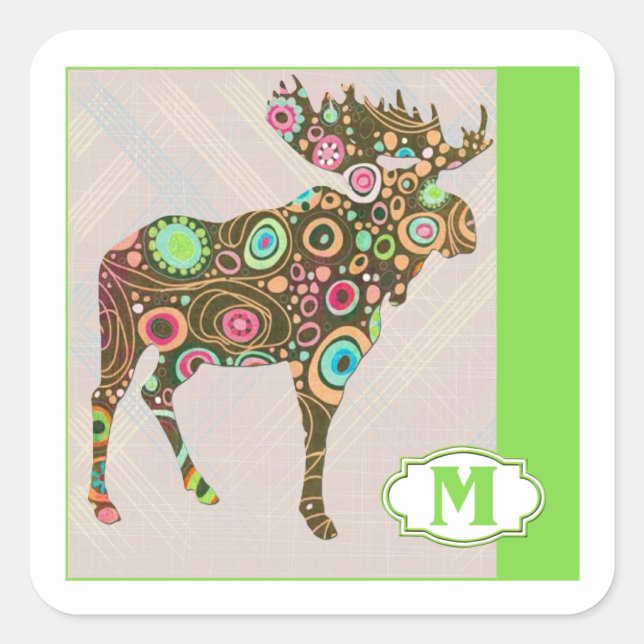 Adesivo Quadrado M é para Moose (Frente)