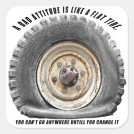 Adesivo Quadrado Má Atitude Como Pneus