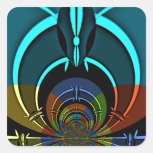 Adesivo Quadrado Maasai Colors Hakuna Matata