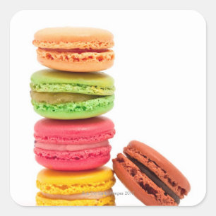 Adesivo Quadrado Macaroons franceses