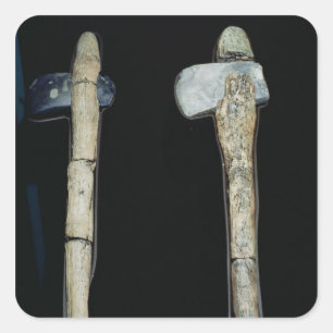Adesivo Quadrado Machados de pedra, pré-históricos