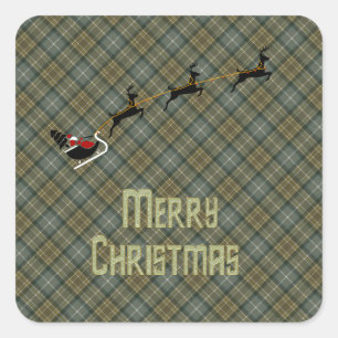 Adesivo Quadrado MacKellar Weathered Scottish Tartan