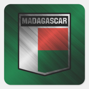 Adesivo Quadrado Madagáscar