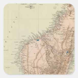 Adesivo Quadrado Madagascar