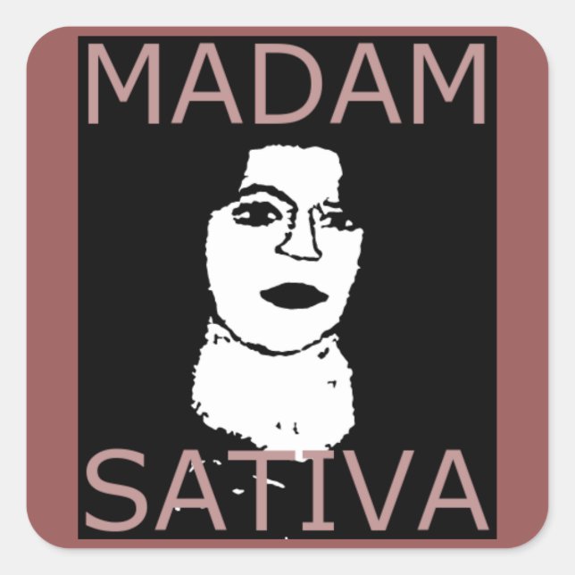 ADESIVO QUADRADO MADAM SATIVA (Frente)