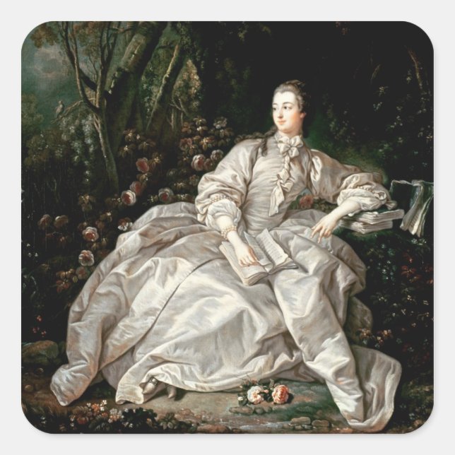 Adesivo Quadrado Madame de Pompadour (Frente)