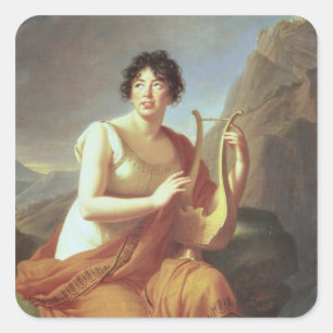 Adesivo Quadrado Madame de Stael como Corinne, 1809