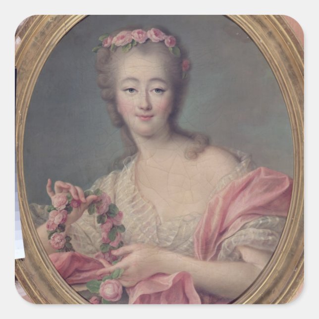 Adesivo Quadrado Madame du Barry, 1770 (Frente)