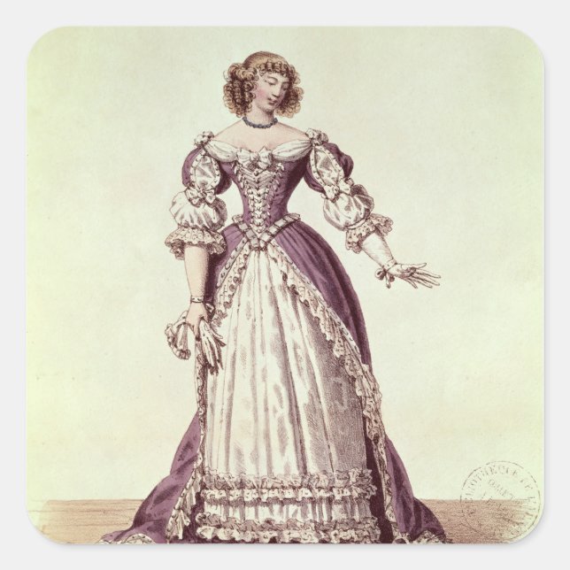 Adesivo Quadrado Madame Moliere, nee Armande Bejart (Frente)