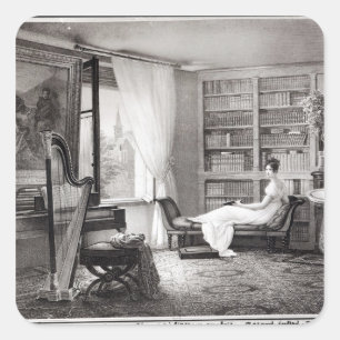 Adesivo Quadrado Madame Recamier no Abbaye-aux-Bois