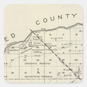 Adesivo Quadrado Madera County, Califórnia 2