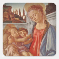 Madonna Cristo Child e Two Angels