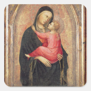 Adesivo Quadrado Madonna e criança (painel) 3