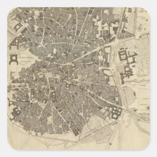 Adesivo Quadrado Madrid, espanha