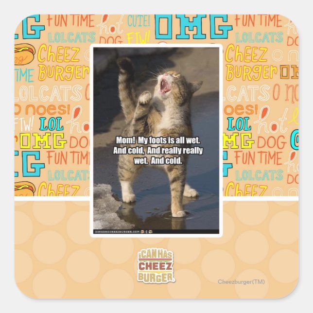 Adesivo Quadrado Mãe! (Frente)