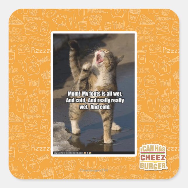 Adesivo Quadrado Mãe! (Frente)