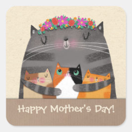 Adesivo Quadrado Mãe