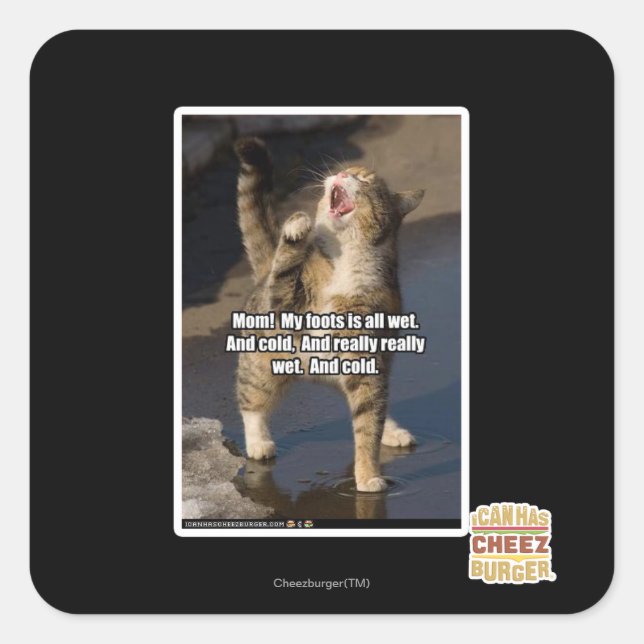 Adesivo Quadrado Mãe! (Frente)