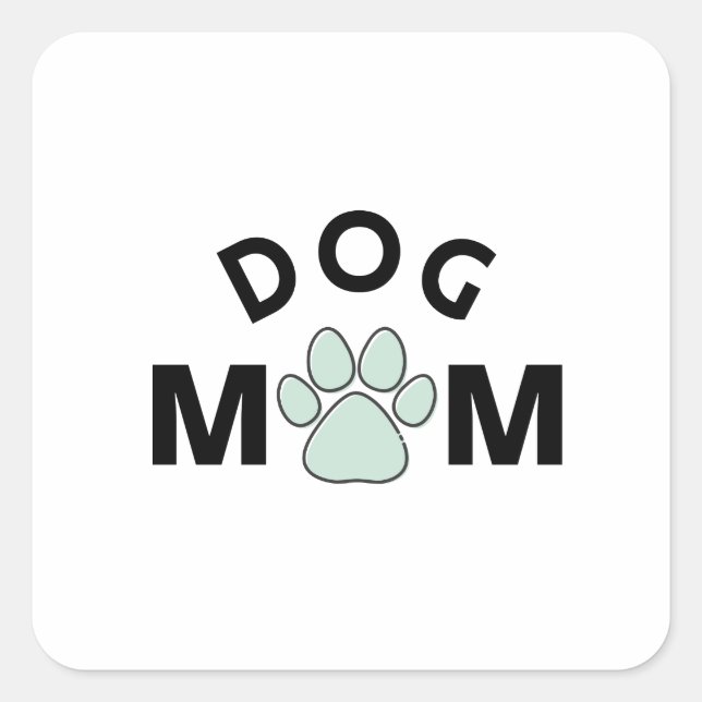 Adesivo Quadrado Mãe de cães (Frente)