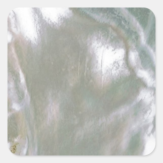 Adesivo Quadrado Mãe de Pearl-White (Frente)