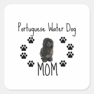 Adesivo Quadrado Mãe do Cão da Água Português