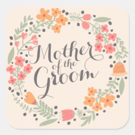 Adesivo Quadrado Mãe do Vedante de Casinha de Caserna de Groom Wate