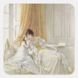 Adesivo Quadrado Mãe e criança, 1864