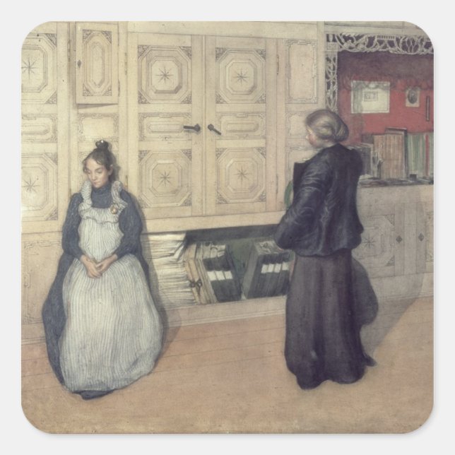Adesivo Quadrado Mãe e Criança, 1903 (Frente)