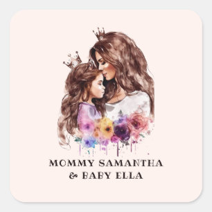 Adesivo Quadrado Mãe e Filha Adoráveis (8)