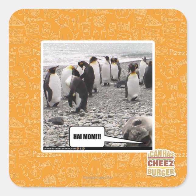 ADESIVO QUADRADO MÃE HAI!! (Frente)