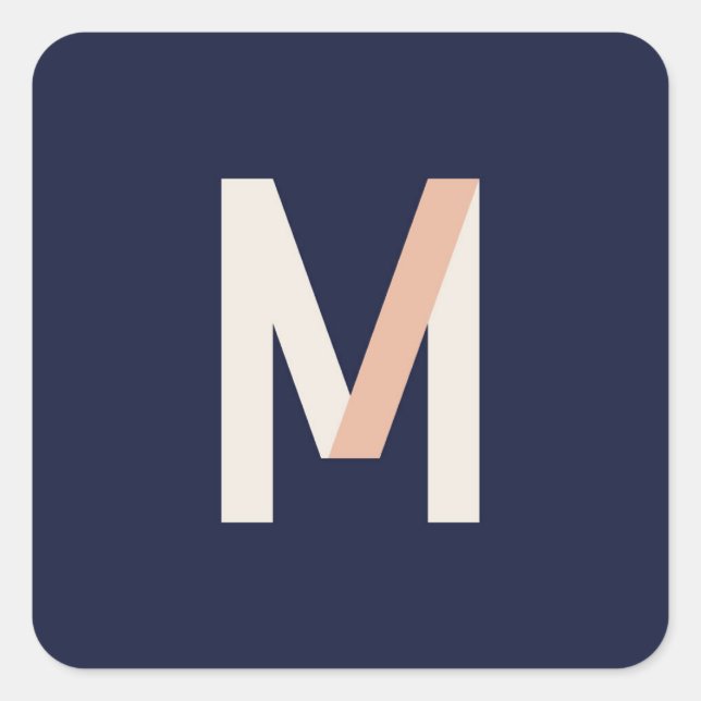 Adesivo Quadrado Maestra "M" Sticker (Frente)