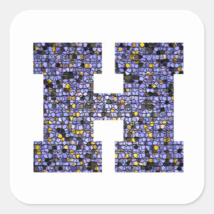 Adesivo Quadrado Mágico - Mágico - Monograma de Vidro Estreito - Le