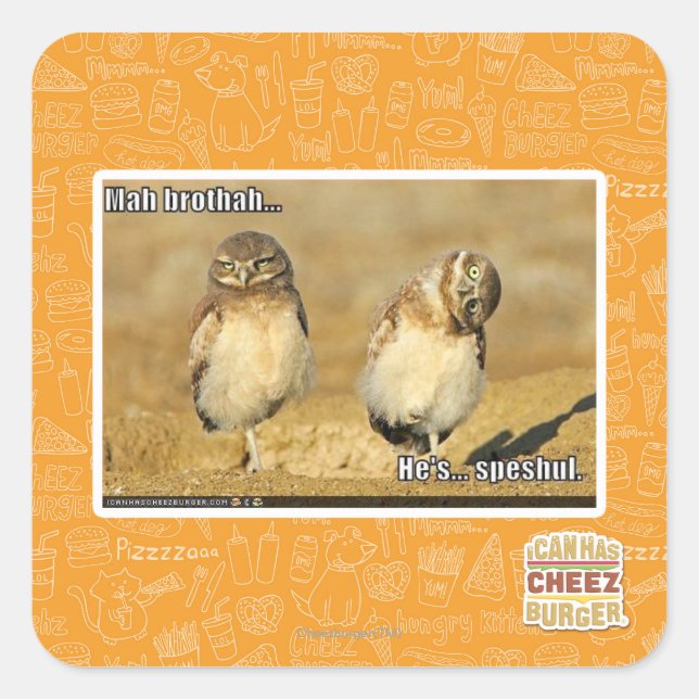 Adesivo Quadrado Mah Brothah (Frente)