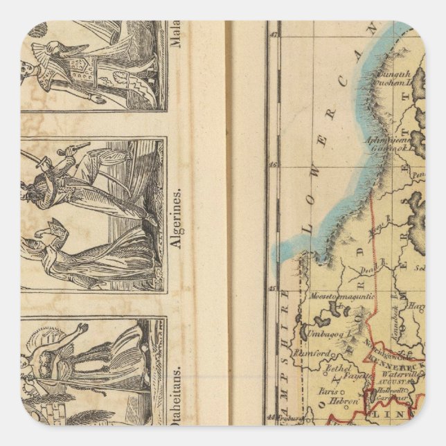 Adesivo Quadrado Maine Costumes (Frente)