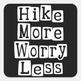 Adesivo Quadrado Mais, Menos Preocupações