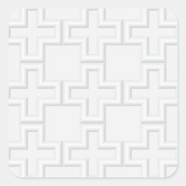 Adesivo Quadrado Mais padrão de superfície embutido