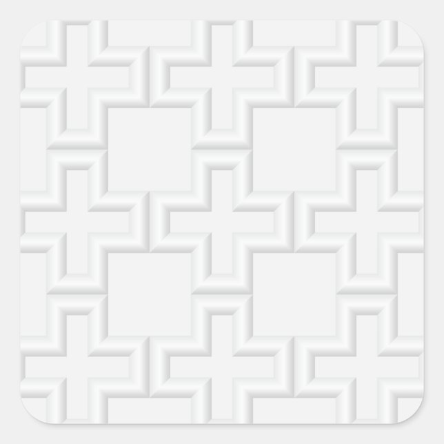 Adesivo Quadrado Mais padrão de superfície embutido (Frente)