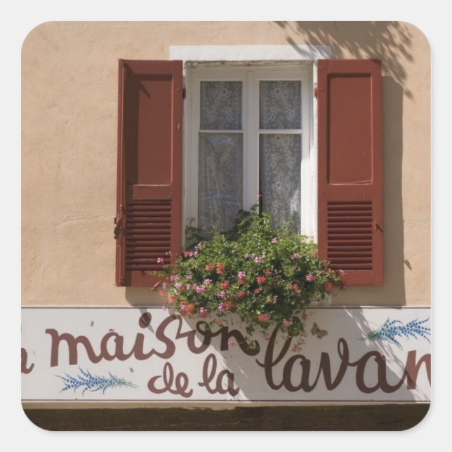 Adesivo Quadrado Maison de la Lavande, Place du Couwert, (Frente)