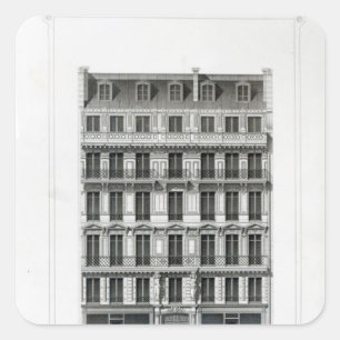 Adesivo Quadrado Maison um Loyer, nenhuns 3 Rua de la Paix, Paris