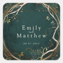 Adesivo Quadrado Majestade o Casamento da Terra Média