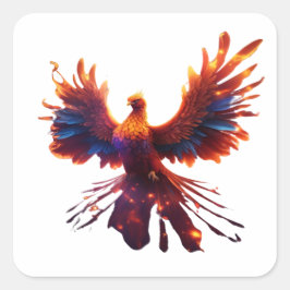 Adesivo Quadrado Majexpressa do Phoenix Sticker