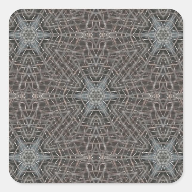 Adesivo Quadrado Malha Metálica (Frente)