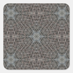 Adesivo Quadrado Malha Metálica