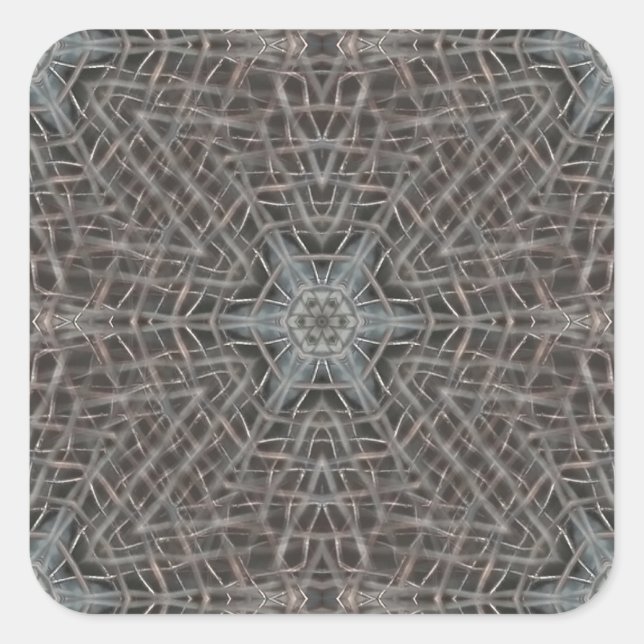 Adesivo Quadrado Malha Metálica (Frente)