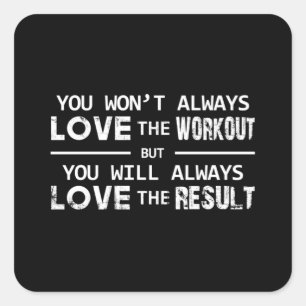 Adesivo Quadrado Malhação Esporte ginástica Exercício Workout E