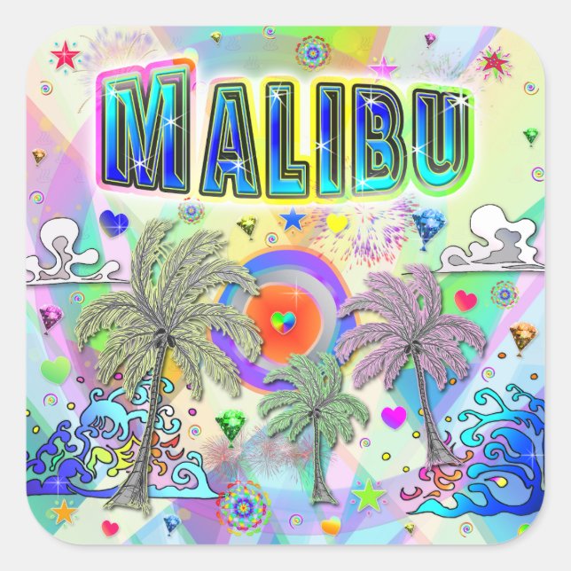 Adesivo Quadrado Malibu Deep Dream Sticker (Frente)