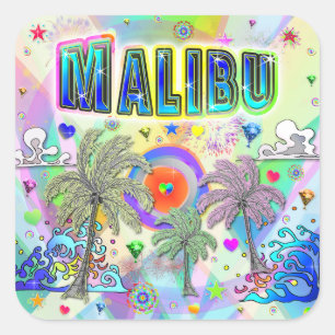 Adesivo Quadrado Malibu Deep Dream Sticker