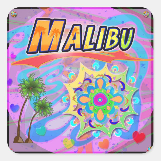 Adesivo Quadrado Malibu True Progress Sticker (Frente)